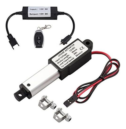 Justech Motor De Actuador Micro Lineal De 6.74 Libras/30 N Y