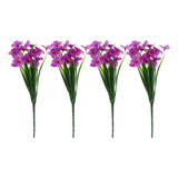 Jarrón Falso, Flores Artificiales Decorativas, Orquídea
