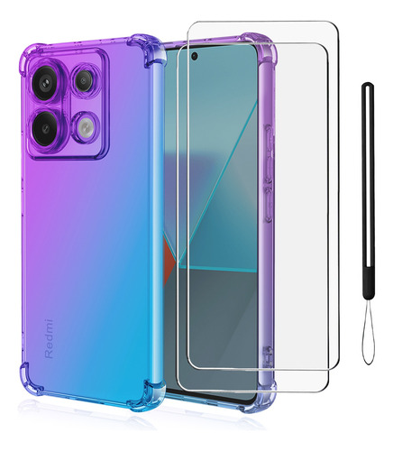 Funda Para Poco X6/redmi Note 13 Pro 5g + 2 Micas + Correas