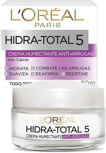 Crema Antiarrugas Hidra Total5, 50 Ml L'oreal Paris