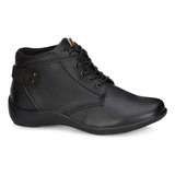 Botin Negro Piel Andrea Dama 2620749