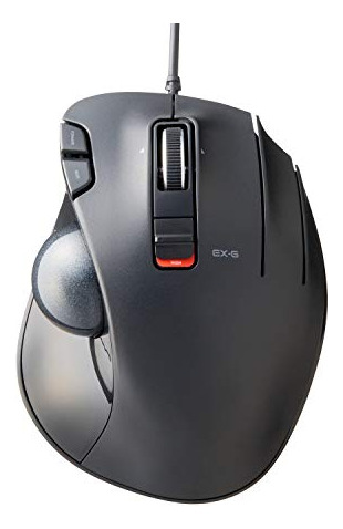 Ratón Trackball Elecom Ex-g, Diseño Ergonómico, Cableado,