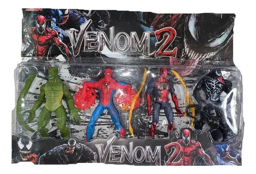 Coleccion X 4 Figuras Venom Spiderman Venom 