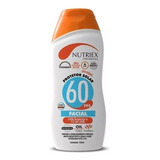 Protetor Bloqueador Solar Facial Fps 60 120ml Nutriex!