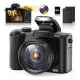 5k Digital Camera For Photography And Video Autofocus 5x ...