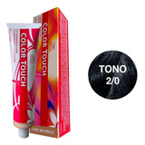 Wella Color Touch 2/0 Negro - G - g a $457