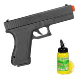 Pistola Airsoft Mais Barato Glock Gk-v307 + Bbs Plástica