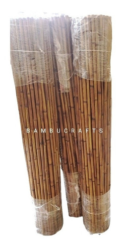 80 Varas De Bambu Natural Adorno 150cm / 2cm Grosor