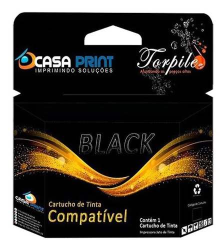 Cartucho Compatível Com Hp 27 C8727ab Black
