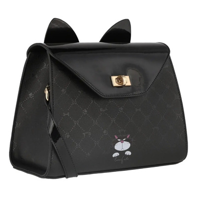 Bolsa De Mano Para Mujer Lucifer W Capsule Negro Hbshiv16cw Acabado De Los Herrajes Oro Diseño De La Tela Gráfico | Meses sin interés