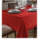 Toalha De Mesa Retangular 8 Lugares Jacquard Requinte Dohler