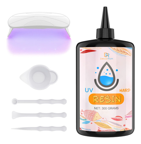 Kit De Resina Uv  10.58 Oz De Pegamento Transparente De Tip