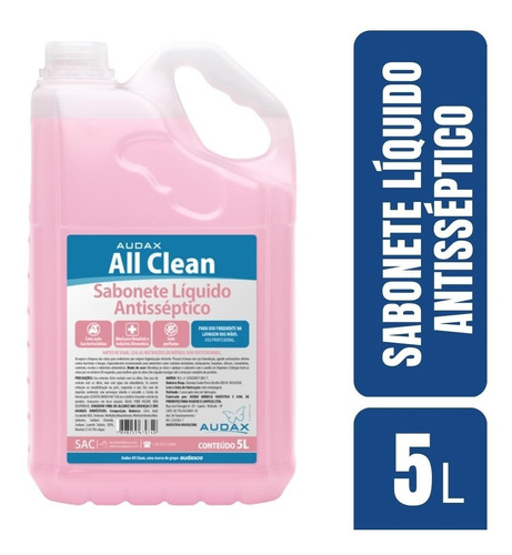 Sabonete Liquido Antisséptico All Clean Galão 5 Litros Audax