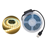 Tira De Luz Led Con Sensor De Movimiento Con Enchufe De La T