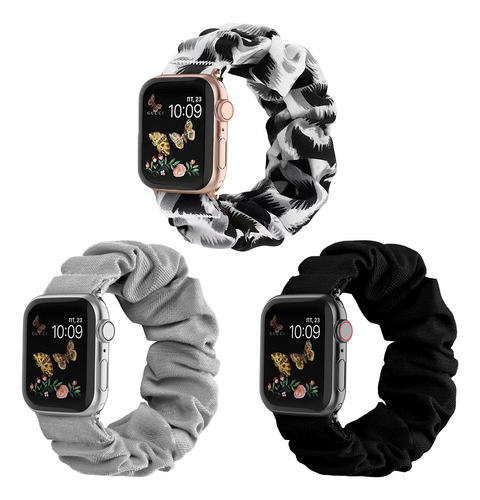 3pcs Correas Extensible Para Apple Watch Series 4/5/6/7/se