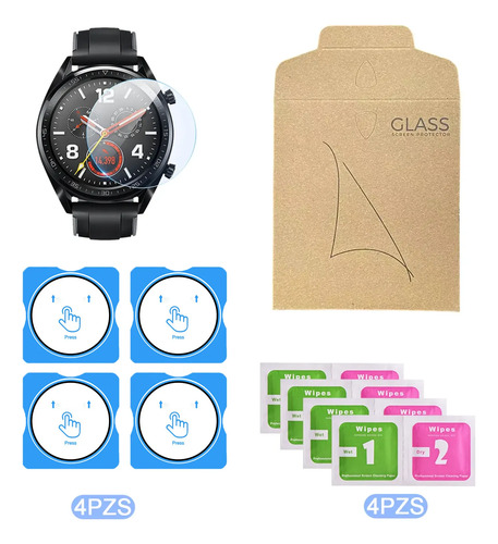 4micas Vidrio Templado Para Huawei Watch Gt 2/3/4/5/6/pro