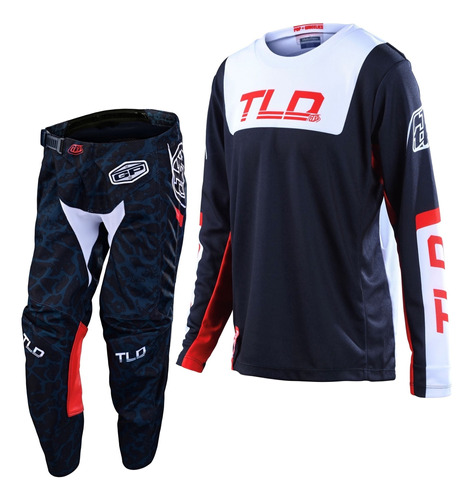 Conjunto Troy Lee 2022 Youth Gp Race Fractura Navy Niño Qpg