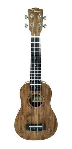 Ukelele Soprano Parquer Madera Ovangkol Flameado Funda