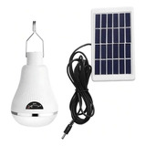 Ampolleta Led Con Panel Solar 7 Horas De Luz Usb Recargable