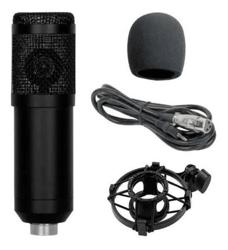 Microfono Condenser Hugel Cm800 Araña Filtro Cable
