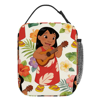 Lilo/ Lonchera/ Bolsa De Almuerzo/ Lilo & Stitch/ Animada Blanco
