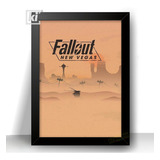 Quadro Poster Fallout New Vegas Com Moldura 44x32cm