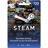 Steam Gift Card R$20 Reais