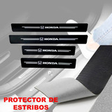 Protector Estribos Puertas En Fibra De Carbón Carro Honda