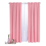 Cortina Decorativa Neo Rosa Corta Colchas Concord