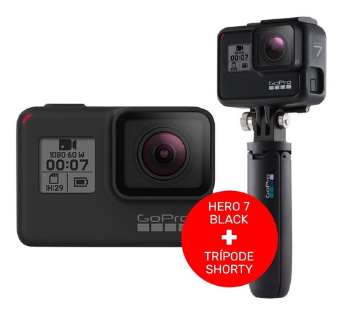 Cámara Go Pro Hero 7 Black Garantia Of + Tripode Shorty Pce