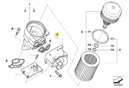 Enfriador De Aceite Para Bmw Serie 5 E60 Lci 520i N43 Foto 2