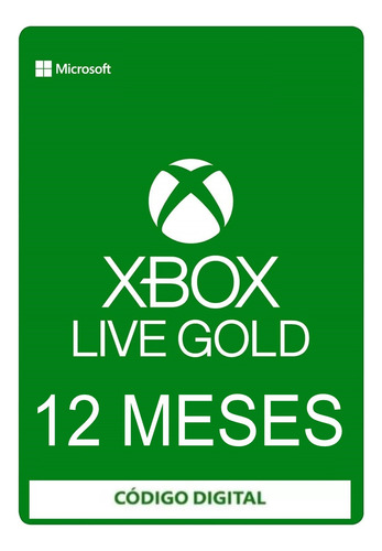 Xbox Live Gold 12 Meses Garantizados