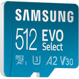 Tarjeta De Memoria Micro Sd Samsung Evo Select 512gb 130mb/s