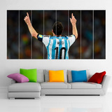Cuadro Poliptico Lionel Messi Xxl Art 192x100cm