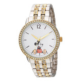 Reloj Mujer Disney Wds000386 Cuarzo Pulso Bicolor En