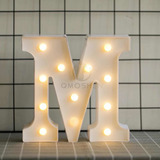 Letras Y Números Led 3d Luces Foco Lampara Decora Abecedario