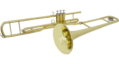 Trombone De Pisto Tenor Tb 200pd Laqueado Com Case New York