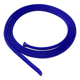Malla Cubre Cable Piel De Serpiente Azul 3mm X10mts 