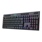 Teclado Mecánico Redragon Horus Rgb Ultra Slim Red Wireless