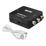 Adaptador Conversor Hdmi A Av Rca Video Analogico 