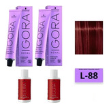 2 Tintura Igora L88 Fashion L. Schwarzkopf + 2 Oxidante 60ml