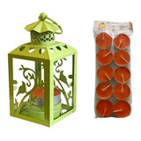 Portavelas Para Velas Tea Light Incluye 10 Velas Aromáticas 