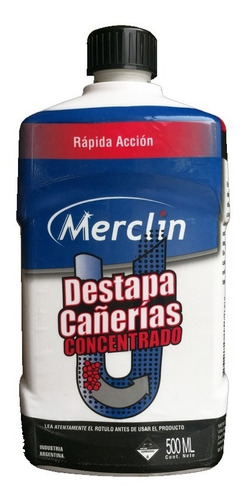 Destapa Cañerias Concentrado Merclin 500ml