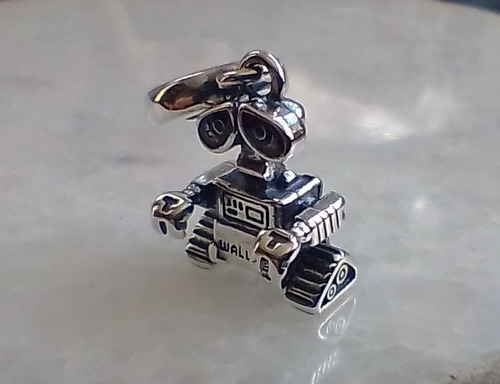 Dije Charm Wall-e Plata 925 Pasante Organa Pandor