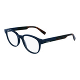 Lentes Lacoste L2921 400 Azul Con Havana Oftalmico Original