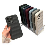 Funda Puffer Silicon Con Felpa Para Samsung A04 A03