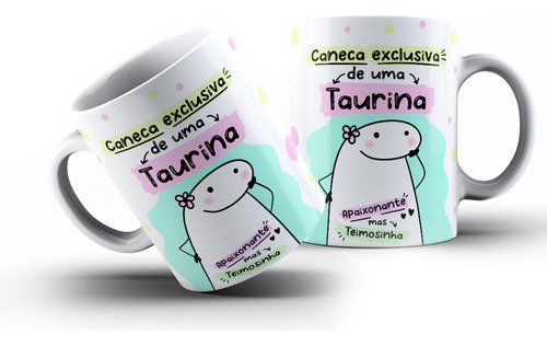 Caneca 325 Ml Porcelana Signos Engraçados Flork! Cor Caneca De Uma Taurina