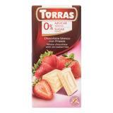 Chocolate Blanco Con Fresas Sin Azucar Torras