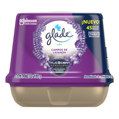Aromatizante Cubo en Gel Glade, Aroma Campos de Lavanda, 180g | MercadoLibre