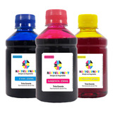 Kit Color Tinta Compatível Impressora Epson L395 L3110 L3150